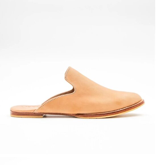 Leather Mules | Women's Size 9 | Cream | NWT - Picture 2 of 8